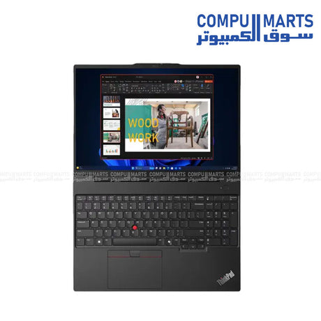 Lenovo -ThinkPad- E16 Gen 2 -aluminum -laptop -16-inch -WUXGA -IPS -display
