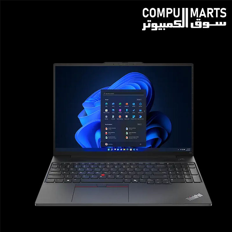 Lenovo -ThinkPad- E16 Gen 2 -aluminum -laptop -16-inch -WUXGA -IPS -display