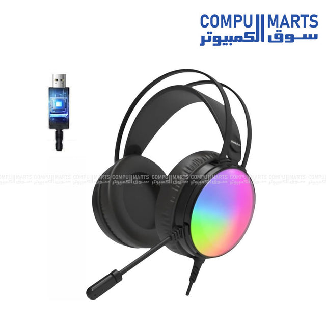 Lenovo Thinkplus G83B USB Gaming Headset – Immersive Sound with Noise-Cancelling Mic