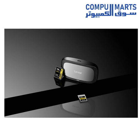 Dual-Slot-Card Reader-Lexar-USB 3.2-Type-C