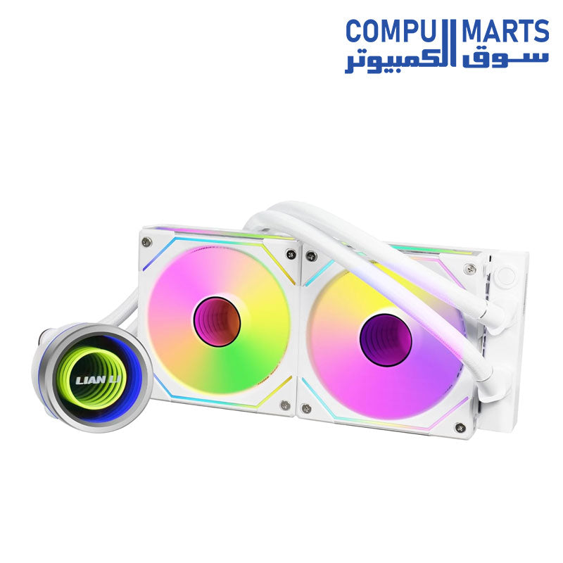 مبرد وحدة المعالجة المركزية السائل Lian Li Galahad II Trinity SL-INF مقاس 240 مم مع مروحة UNI من SL Infinity Fans AIO