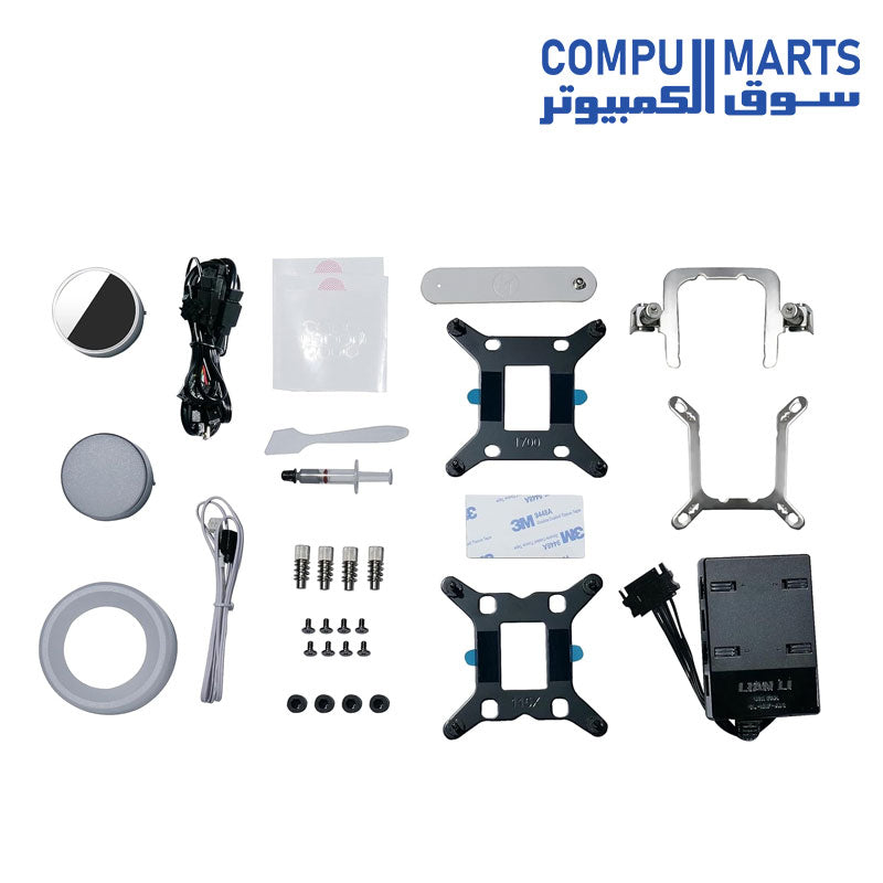 مبرد وحدة المعالجة المركزية السائل Lian Li Galahad II Trinity SL-INF مقاس 240 مم مع مروحة UNI من SL Infinity Fans AIO