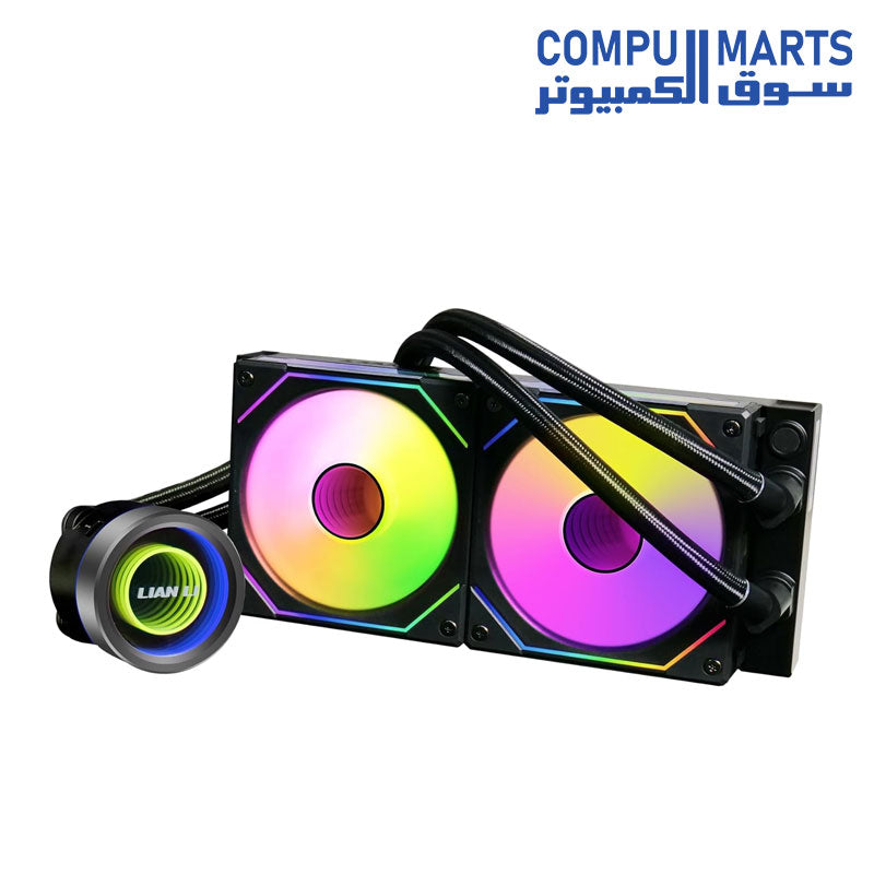 مبرد وحدة المعالجة المركزية السائل Lian Li Galahad II Trinity SL-INF مقاس 240 مم مع مروحة UNI من SL Infinity Fans AIO