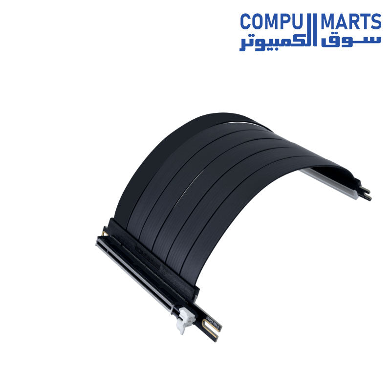 Lian Li PW-PCI-520X PCI-e 5.0 X16 Riser Cable with Gen 5.0 support, 200mm cable length, and black finish available in Egypt
