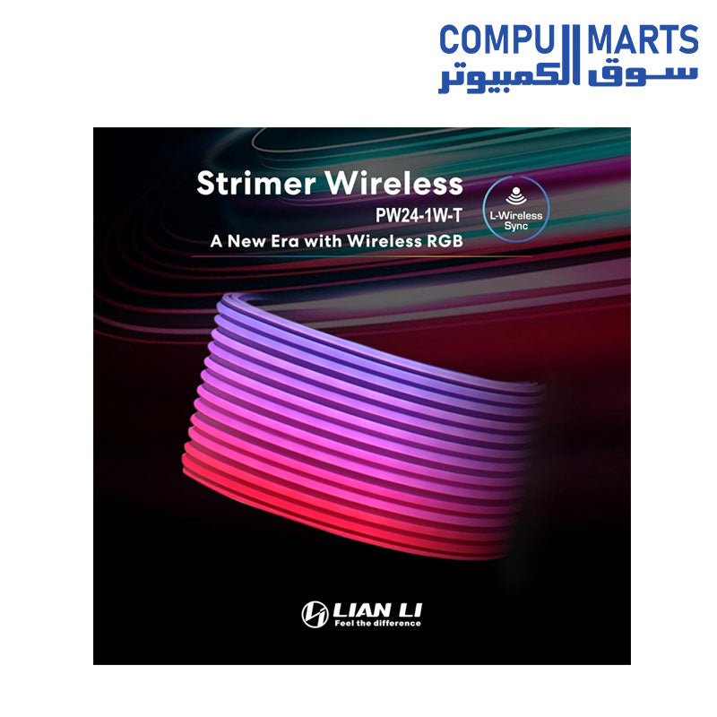 Lian-Li-Strimer-Wireless-24-Pin-with-Controller-_PW24-1W-T_---Addressable-RGB-Power-Extension-Cable