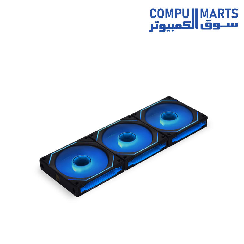 مروحة Lian Li UNI FAN SL-INF 120MM RGB الثورية ذات السلسلة المتسلسلة 3 مراوح مع وحدة تحكم