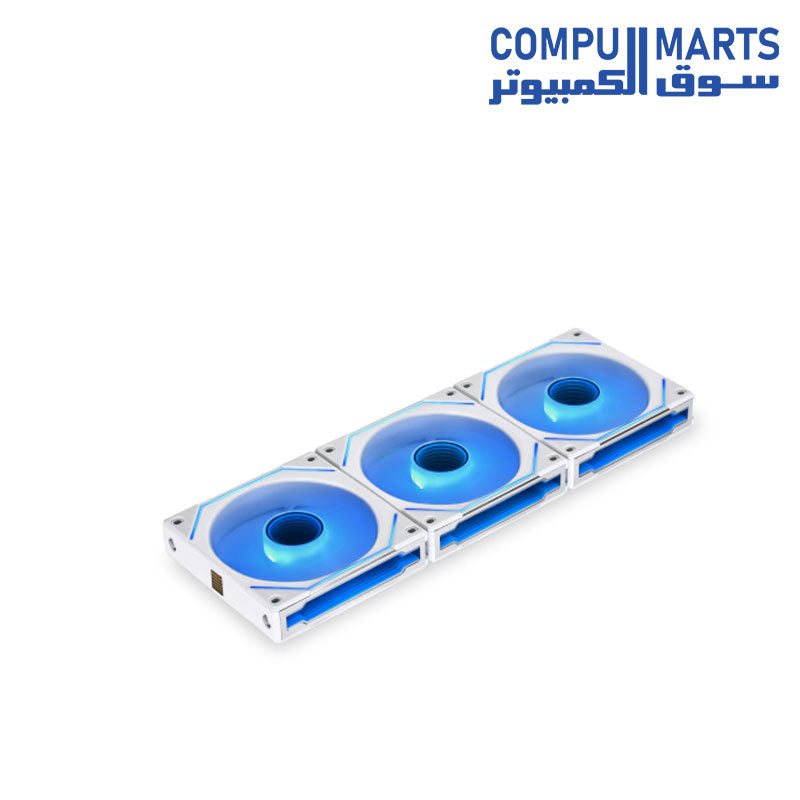 مروحة Lian Li UNI FAN SL-INF 120MM RGB الثورية ذات السلسلة المتسلسلة 3 مراوح مع وحدة تحكم