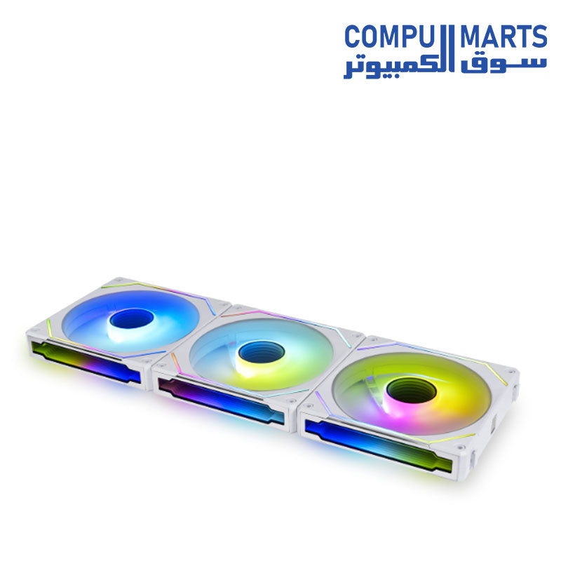 مروحة Lian Li UNI FAN SL-INF 120MM RGB الثورية ذات السلسلة المتسلسلة 3 مراوح مع وحدة تحكم