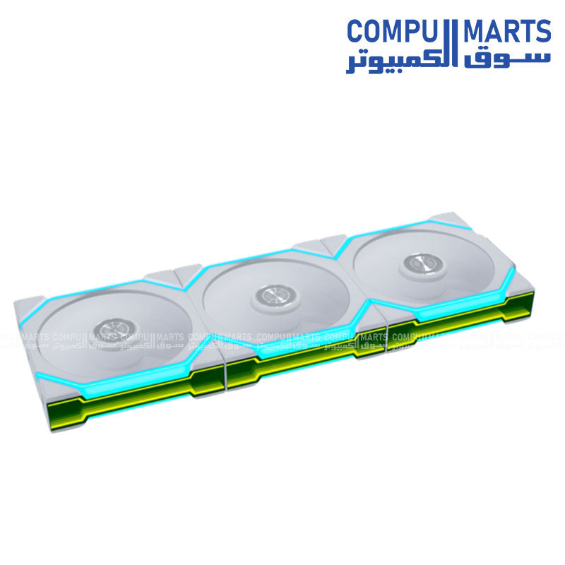 Lian Li UNI FAN SL-INF FLEX 120mm RGB Reverse Blade White 3-Pack