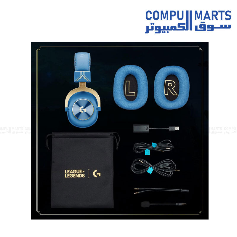 Logitech G PRO X2 LIGHTSPEED wireless gaming headset black with Blue VO!CE mic Egypt