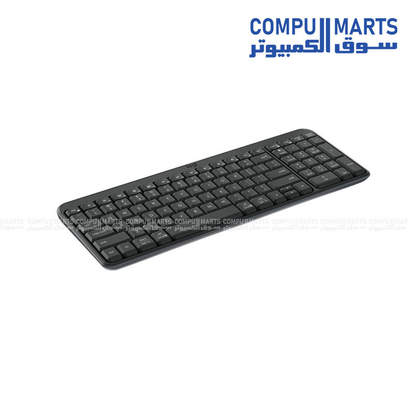 Graphite Logitech K250 wireless keyboard for Egypt