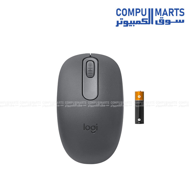 Logitech M196 Bluetooth Mouse Graphite with Bluetooth Low Energy connectivity