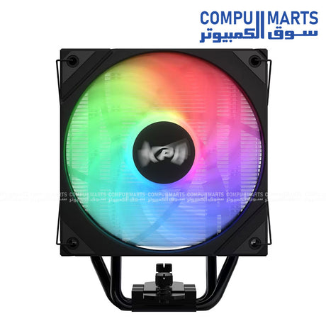 XPG Maestro Plus 42SA Air CPU Cooler โ Black with 120mm ARGB Fan, compatible with Intel & AMD sockets