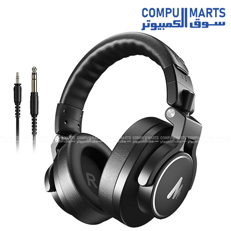 MAONO MH700 Gaming Headphones with black finish, over ear placement, close back over ear design, and 32 Ohms impedance