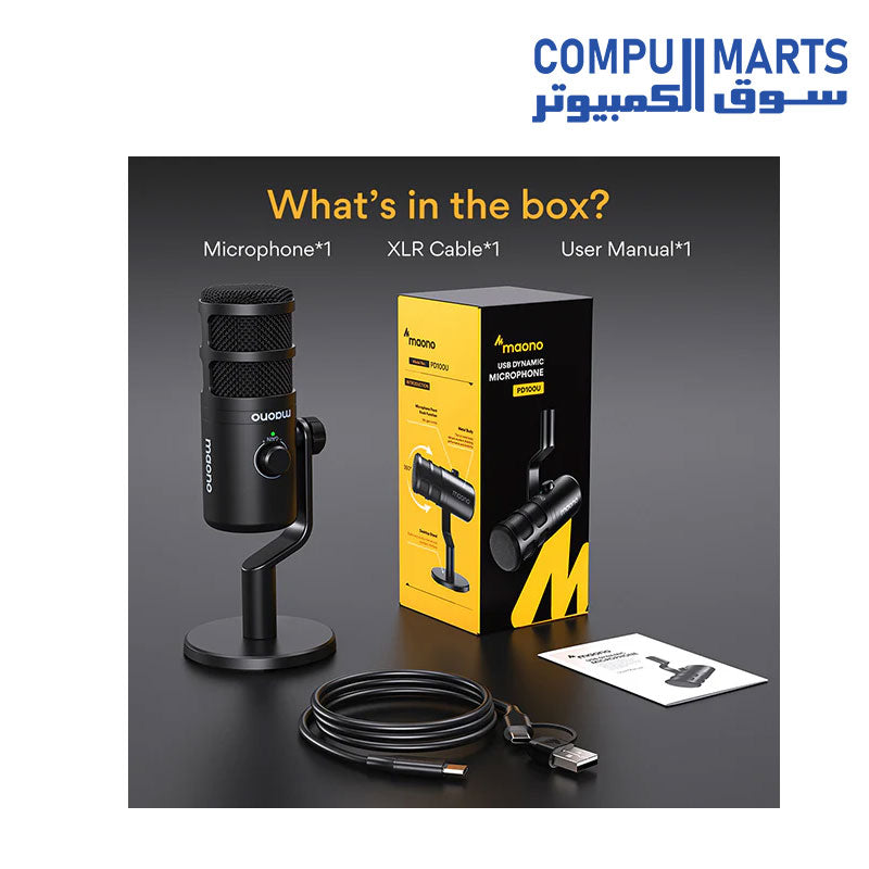MAONO PD100U Dynamic USB Microphone