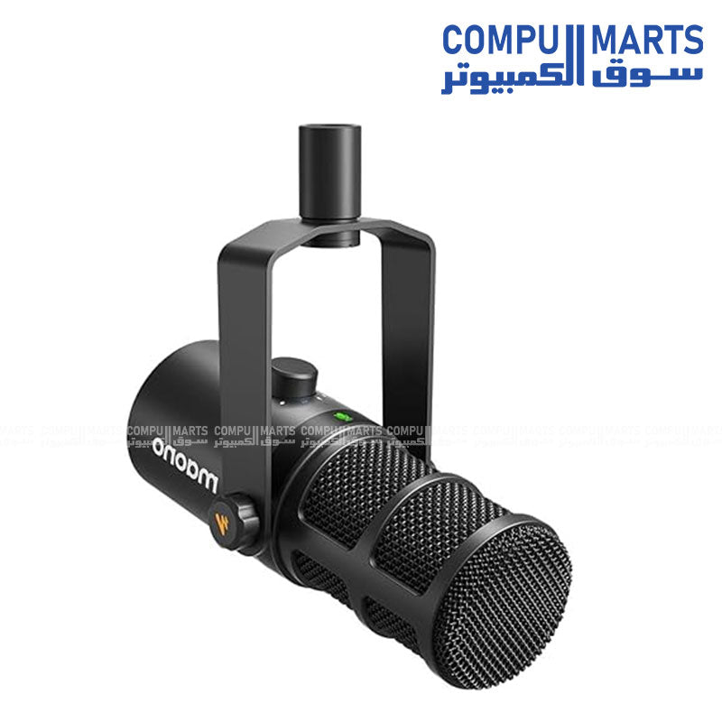 MAONO PD400X dynamic microphone with USB and XLR connectivity featuring unidirectional polar pattern and 3-in-1 digital control available in Egypt through Compumarts