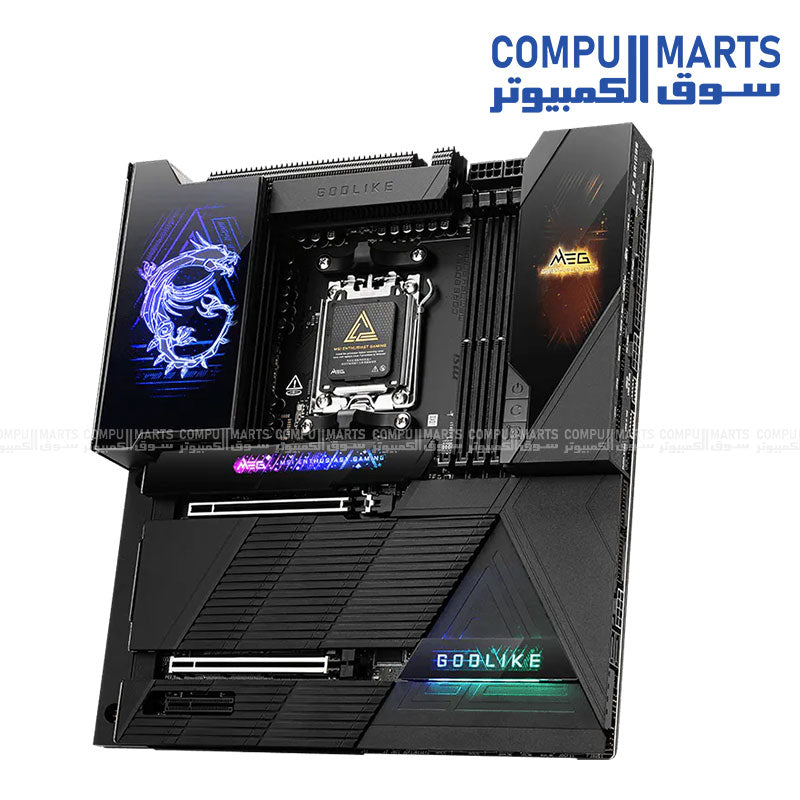 MSI MEG X870E GODLIKE – Motherboard – MSI – AM5 DDR5 PCIe 5.0 WiFi 7 10G LAN E-ATX