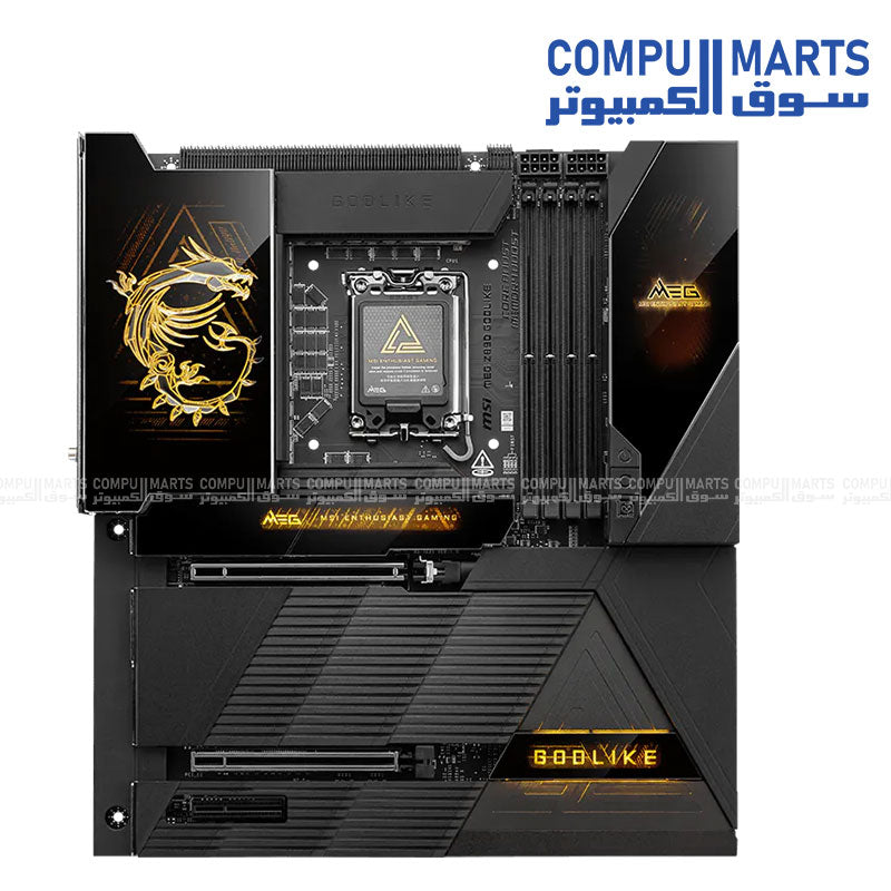 MSI MEG Z890 GODLIKE – E-ATX Motherboard – MSI – LGA1851 DDR5 PCIe 5.0 WiFi 7 10G LAN