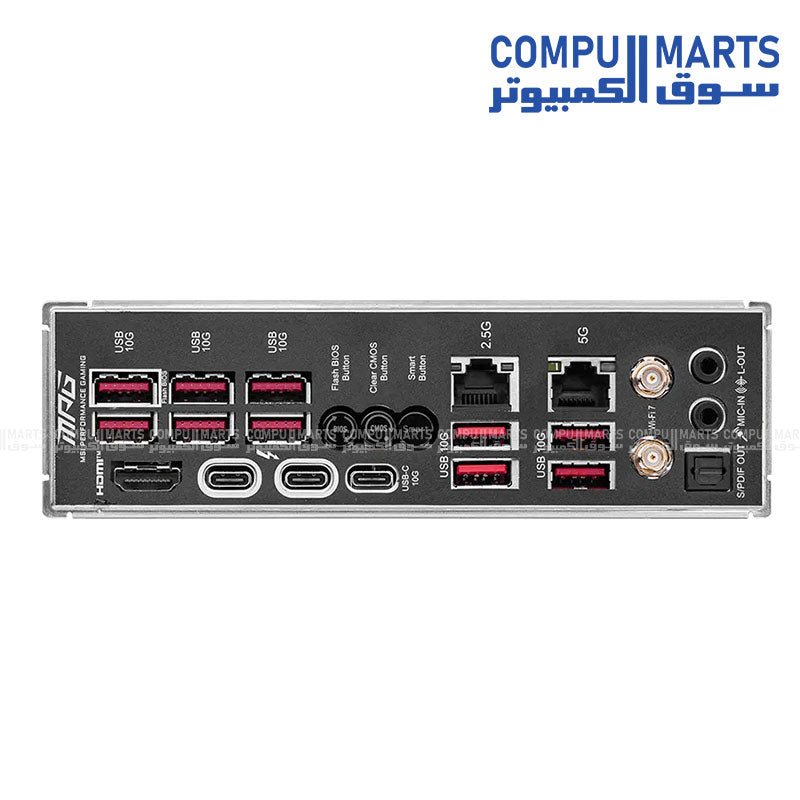 MSI MPG Z890 CARBON WIFI – ATX Motherboard – MSI – LGA1851 DDR5 PCIe 5.0 WiFi 7 Dual LAN