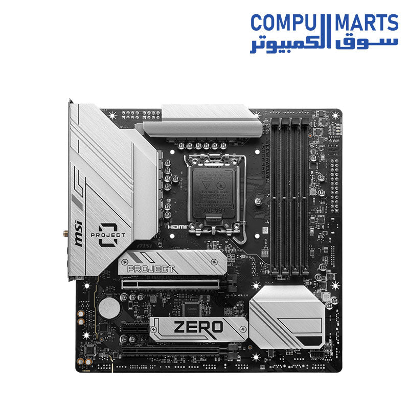 MSI B760M Project Zero Gaming Motherboard