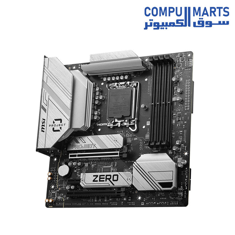 MSI B760M Project Zero Gaming Motherboard