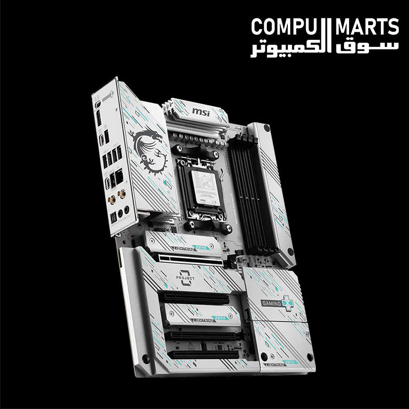 MSI AMD B850 GAMING PLUS WIFI PZ motherboard with Wi-Fi 7 and Bluetooth 5.4