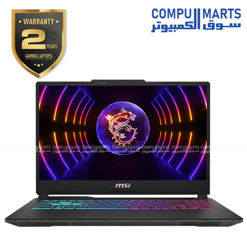MSI Cyborg 15 A13VE Core i7-13620H-16GB DDR5 RAM - 512GB SSD - RTX 4050 6GB 15.6" FHD (1920x1080), 144Hz, IPS-Level + M88 MOUSE
