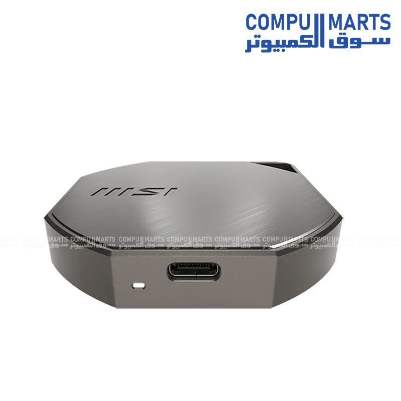 MSI DATAMAG 1TB portable SSD with ultra fast 40Gbps transfer speed for external high performance storage