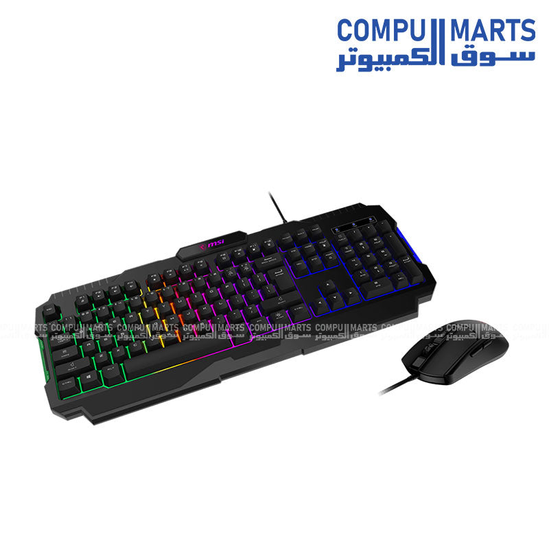 MSI- Forge -GK100- Combo -gaming -RGB -keyboard - 6400 DPI- optical mouse