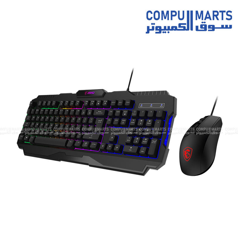 MSI- Forge -GK100- Combo -gaming -RGB -keyboard - 6400 DPI- optical mouse