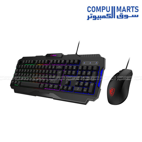 MSI- Forge -GK100- Combo -gaming -RGB -keyboard - 6400 DPI- optical mouse