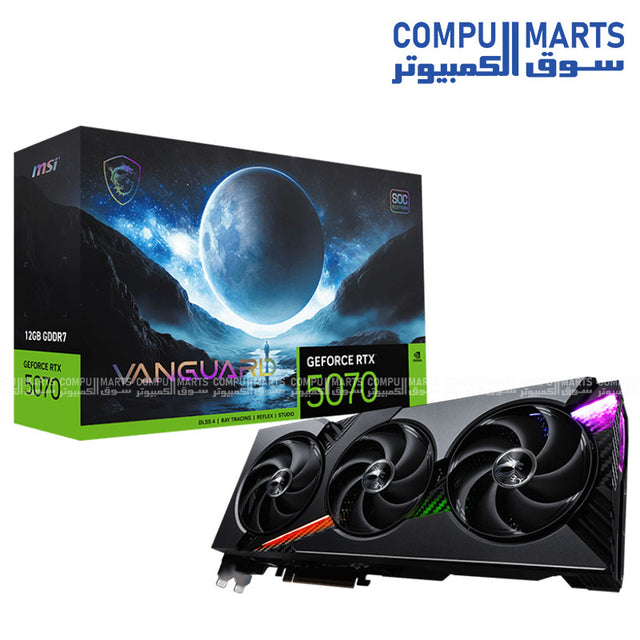 MSI GeForce RTX 5070 VANGUARD SOC 12GB GDDR7 Gaming Graphics Card