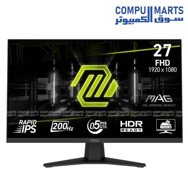 MSI MAG 274F – Gaming Monitor – MSI – 27 inch FHD 200Hz Rapid IPS HDR Ready
