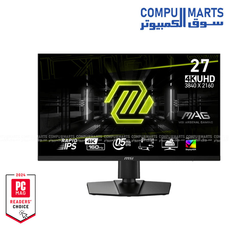 MSI MAG 274UPF E2 – Gaming Monitor – MSI – 27 inch 4K UHD 160Hz Rapid IPS HDR400 FreeSync