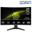 MSI MAG 276CF E20 – Gaming Monitor – MSI – 27 inch FHD 200Hz Curved Rapid VA HDR Ready