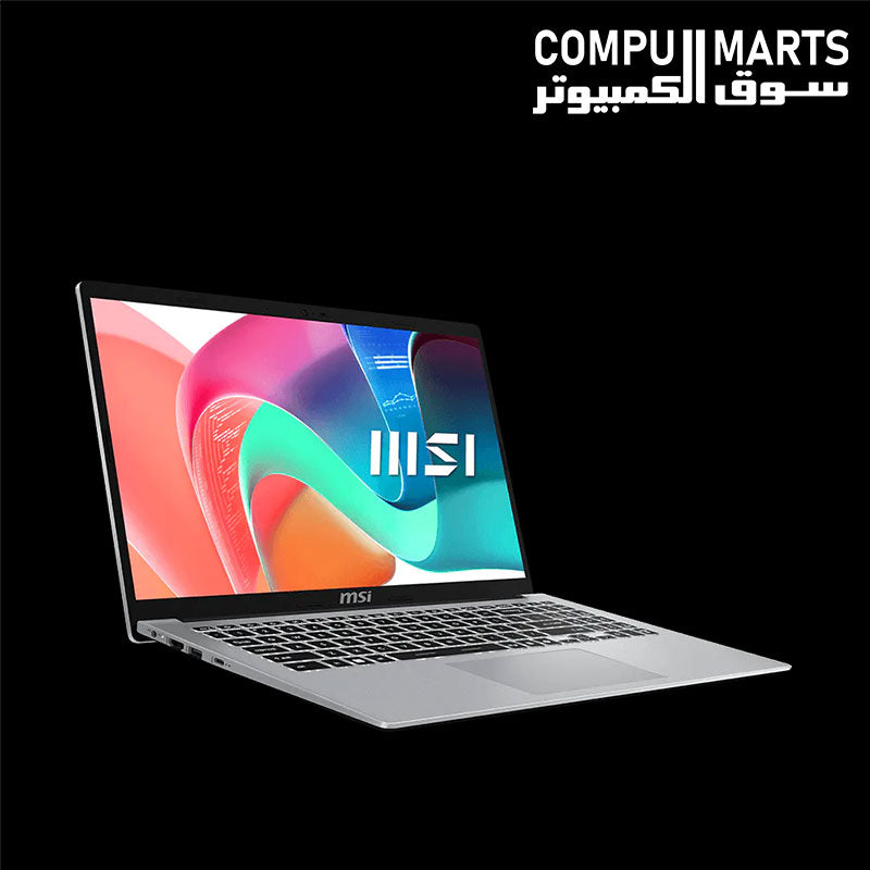 MSI Modern 15 F13MG Intel Core i5-1334U، 8GB RAM، 512GB SSD، 15.6 FHD – Urban Silver