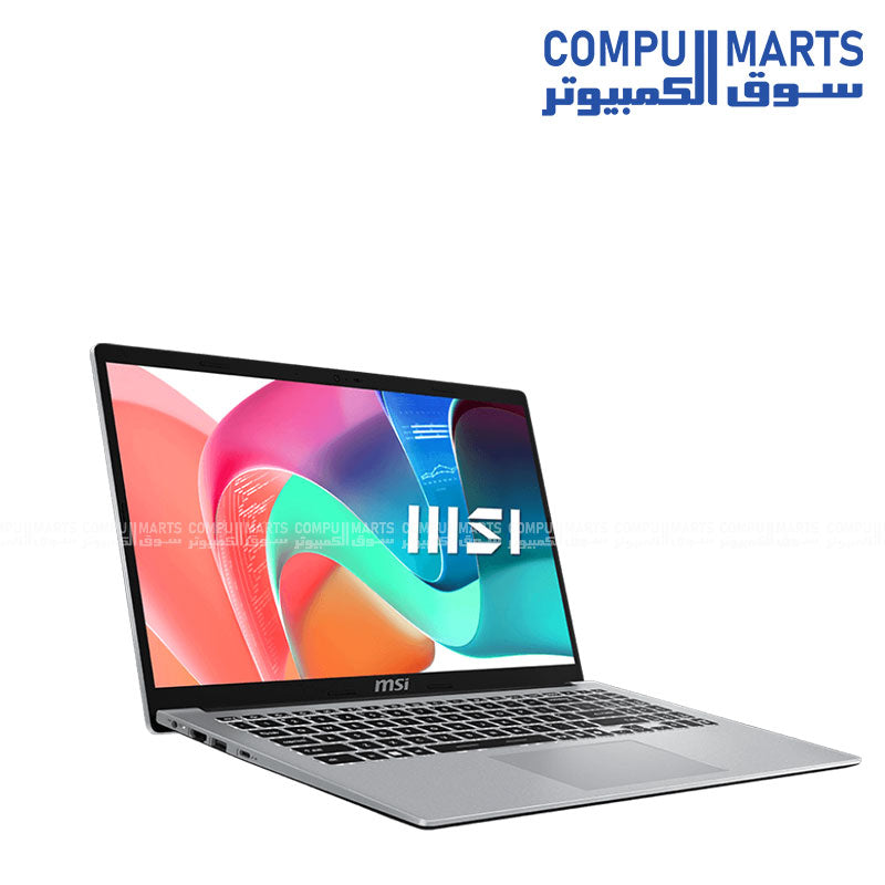 MSI Modern 15 F13MG  Intel Core i5-1334U، 8GB RAM، 512GB SSD، 15.6 FHD – Urban Silver