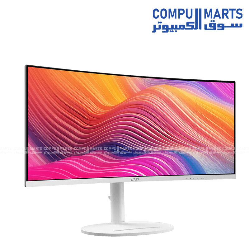 MSI Modern MD342CQPW 34 inch curved ultrawide monitor 3440x1440 120Hz USB C HDR FreeSync display