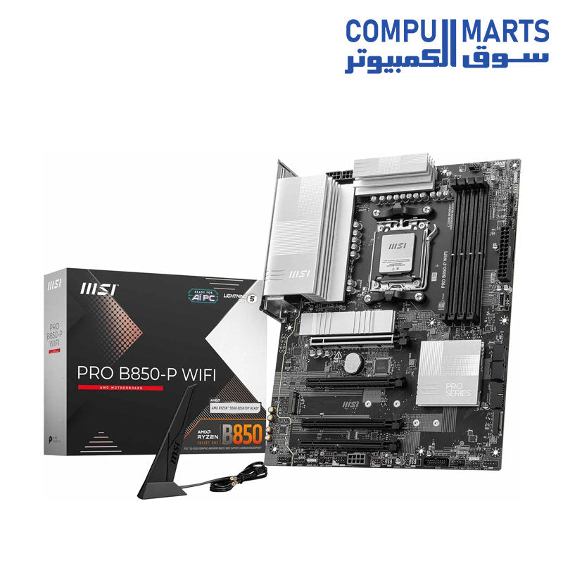 B850-P-Motherboard-MSI-PRO-WIFI-ATX-AM5-DDR5