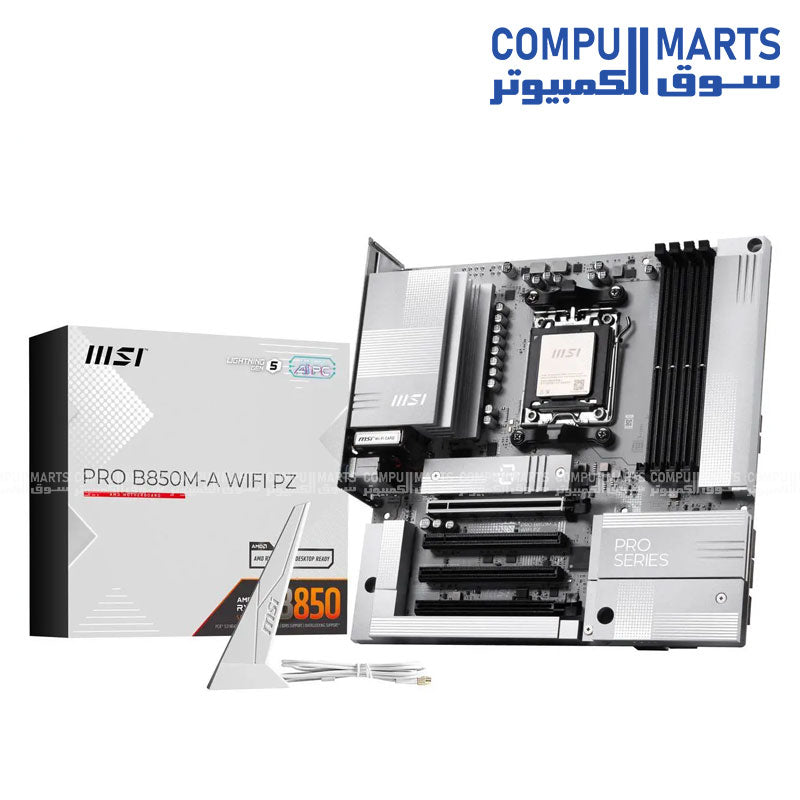 MSI B850M-A WIFI PZ DDR5 motherboard design