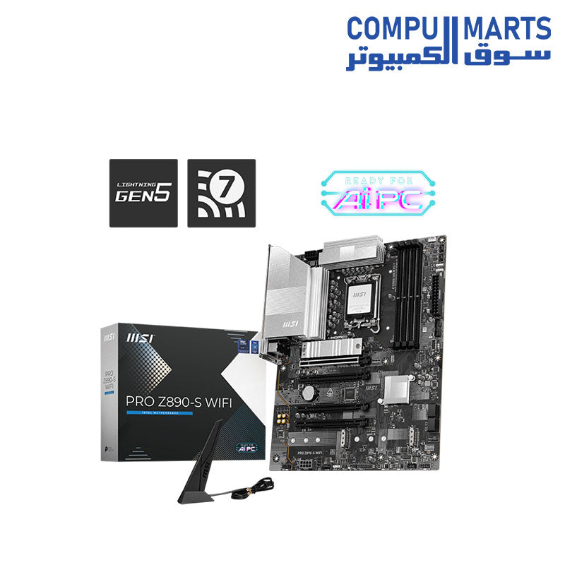 MSI PRO Z890-S WiFi ProSeries Motherboard