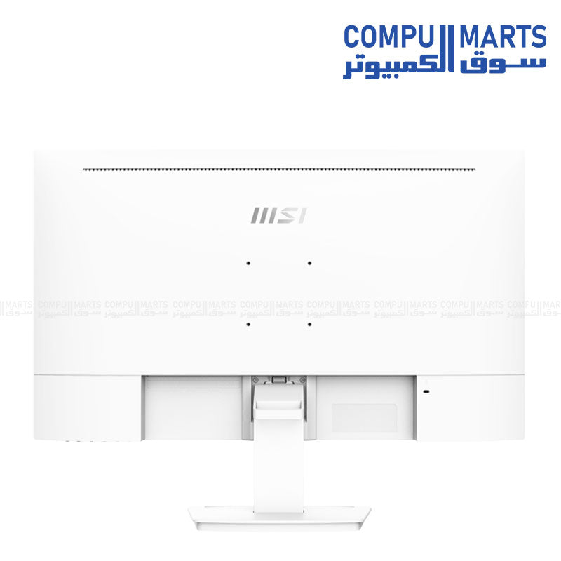 MSI Pro MP273AW 27-Inch White FHD IPS Monitor with 100Hz Refresh Rate, 1ms Response Time, Adaptive Sync – Ideal for Business and Office Use in Egypt