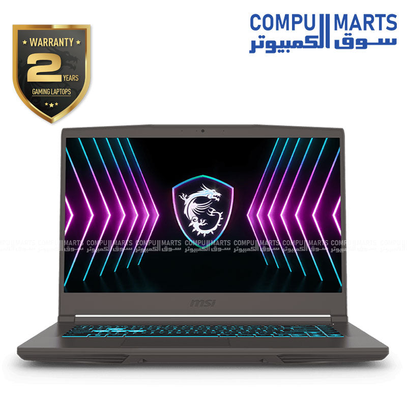 MSI Thin 15 B2RVE Gaming Laptop – Intel Core 7 240H, NVIDIA GeForce RTX 4050 6GB GDDR6, 15.6" FHD 144Hz, 16GB DDR5, 512GB SSD