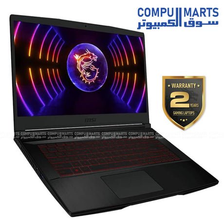 Thin GF63 12UC-GAMING LAPTOP-MSI- Intel-Core-i7-12650H-16GB-512GB