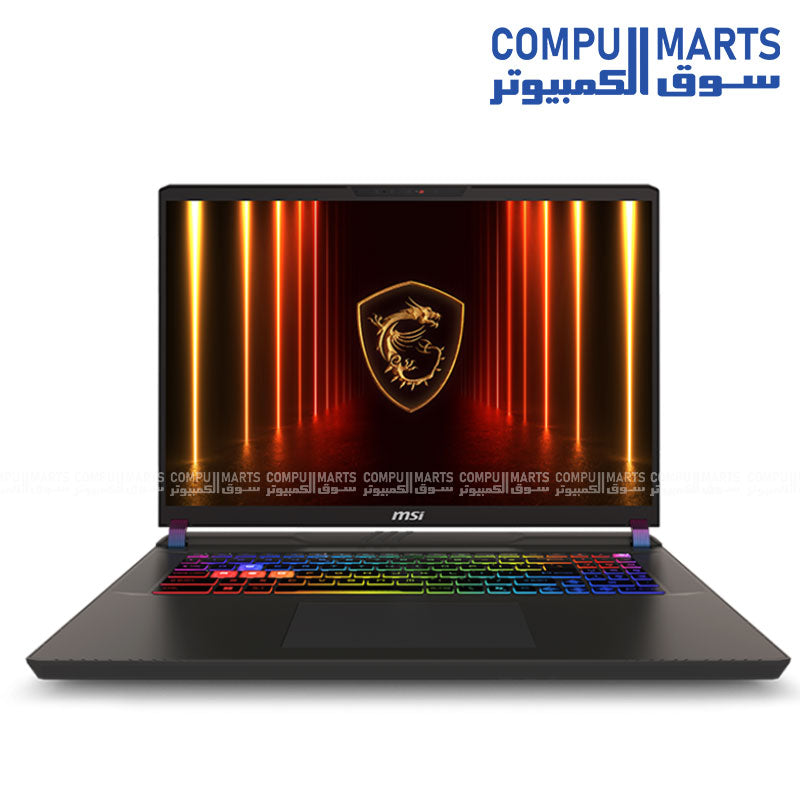 MSI Vector 17 HX AI A2XWX Gaming Laptop with Intel Core Ultra 9 275HX, RTX 5090, 32GB RAM, 1TB SSD, and 17-inch QHD+ 240Hz Display EGYPT