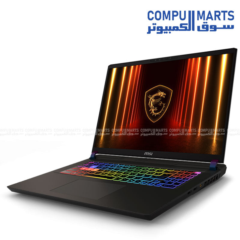 MSI Vector 17 HX AI A2XWX Gaming Laptop with Intel Core Ultra 9 275HX, RTX 5090, 32GB RAM, 1TB SSD, and 17-inch QHD+ 240Hz Display EGYPT