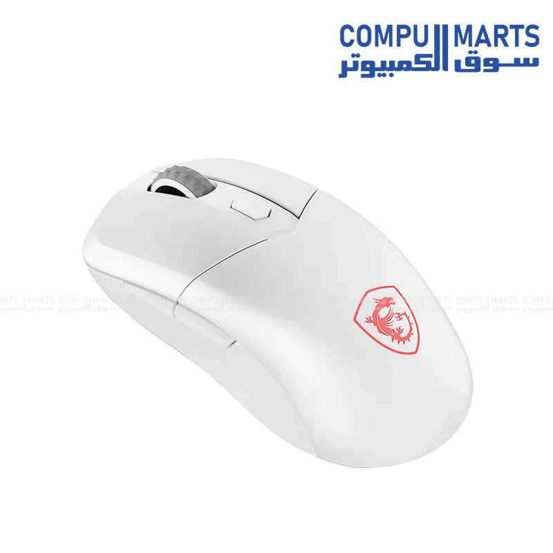 MSI Versa 300 Lightweight Wireless RGB Mouse in White