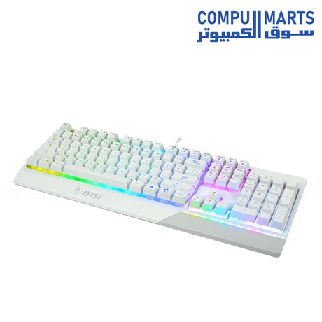 MSI Vigor GK30 RGB Gaming Keyboard with Mechanical-Like Switches and Water Resistance – Ideal for Gaming Setups in Egypt