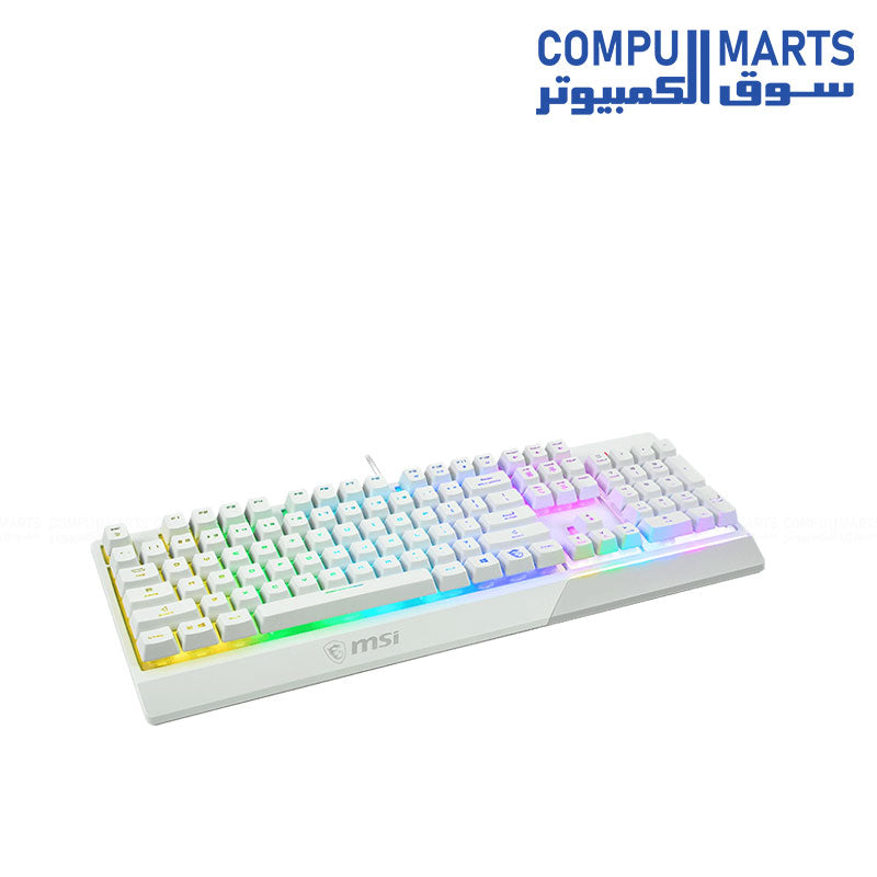 MSI Vigor GK30 RGB Gaming Keyboard with Mechanical-Like Switches and Water Resistance – Ideal for Gaming Setups in Egypt