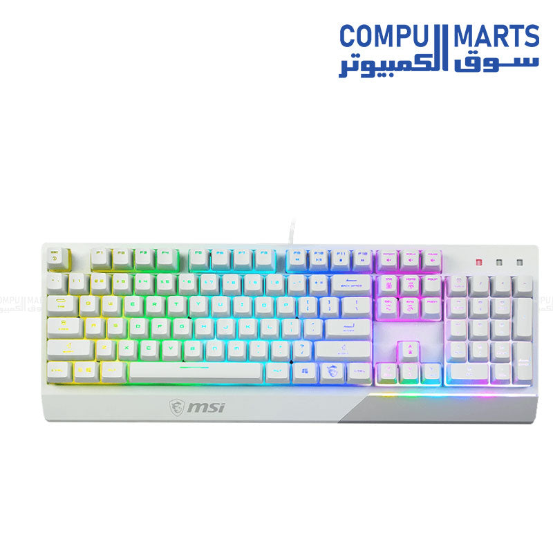 MSI Vigor GK30 RGB Gaming Keyboard with Mechanical-Like Switches and Water Resistance – Ideal for Gaming Setups in Egypt